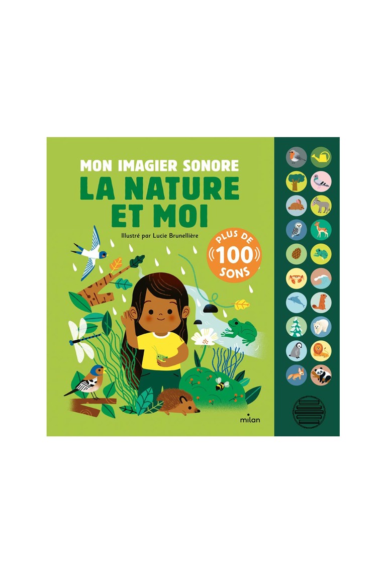 Livre Mon imagier sonore, la nature et moi - Milan Jeunesse 1