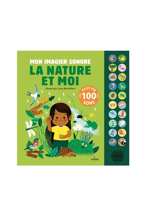 Livre Mon imagier sonore, la nature et moi - Milan Jeunesse 1