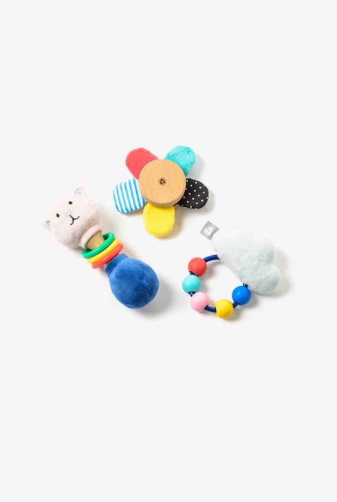 Coffret 3 hochets multi-sensoriels Oxybul 1