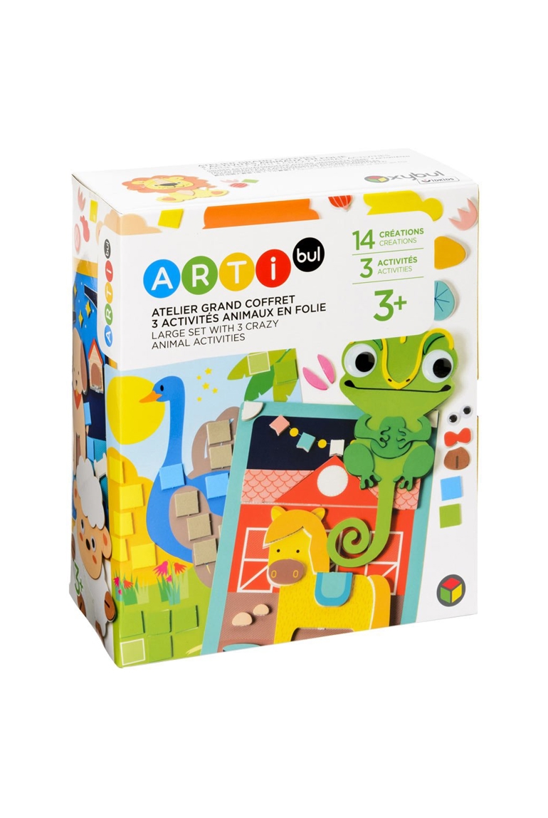 Atelier Grand coffret multi-activités animaux en folie Oxybul 1