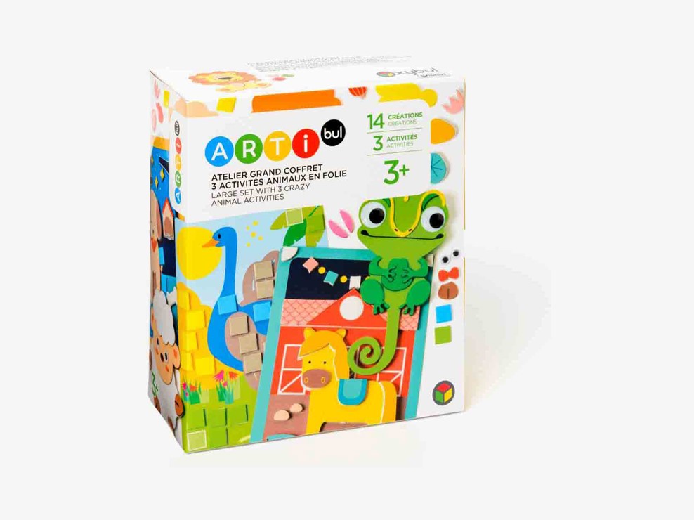 Atelier Grand coffret multi-activités animaux en folie Oxybul 1