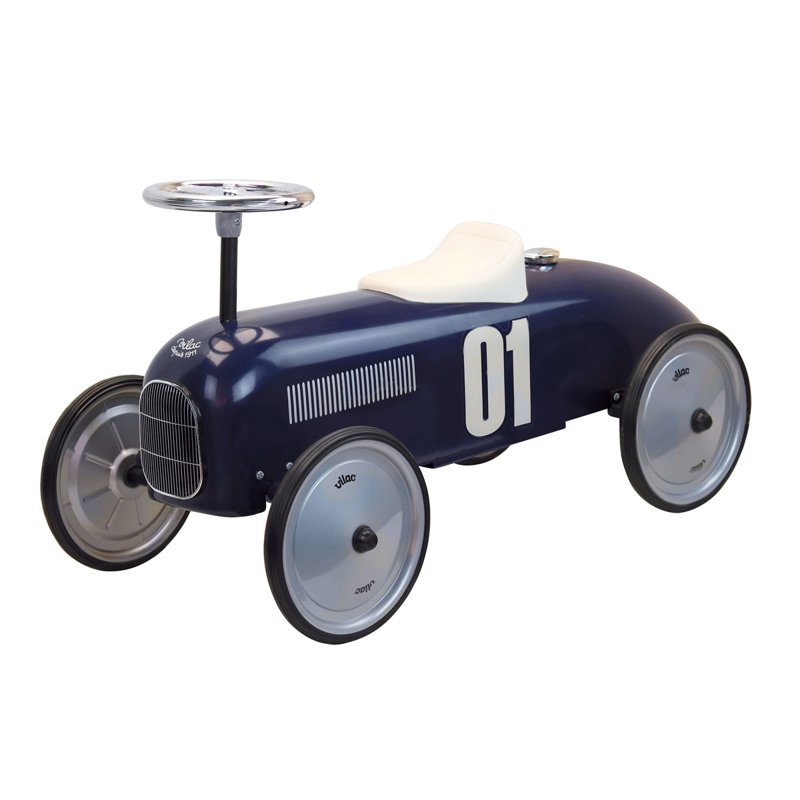 Vilac - Porteur en métal vintage bleu marine