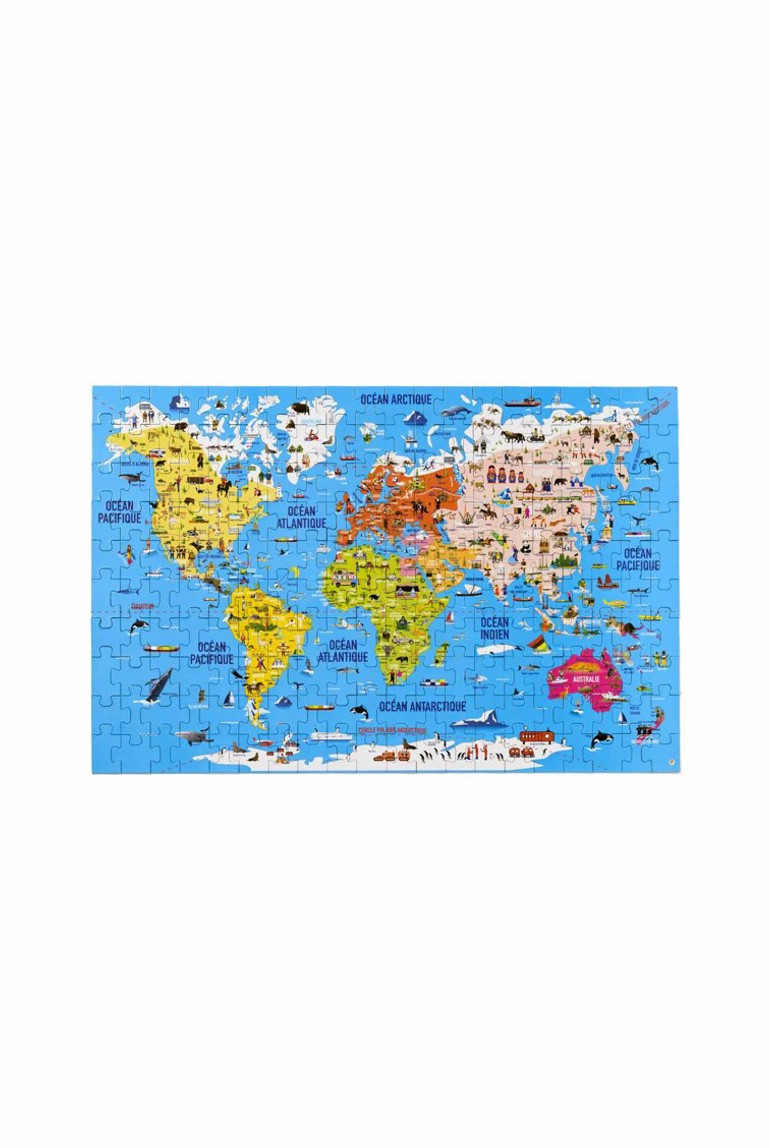 Puzzle Mapamundi 200 Pièces Educa – Voyage Autour Du Monde Dès 6 Ans !