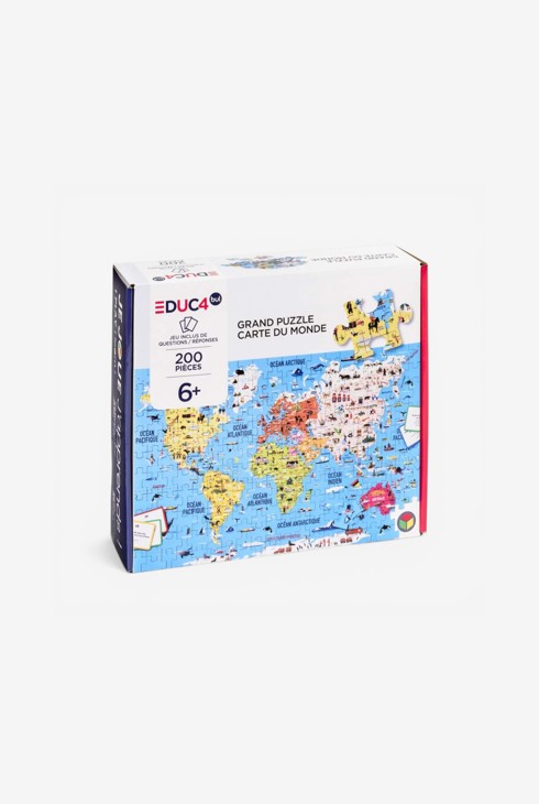 Puzzle du monde 200 pièces Oxybul 1