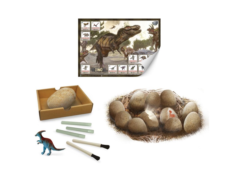12 maxi oeufs dinosaures à déterrer Buki 2
