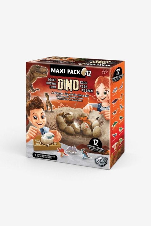12 Maxi-Dinosaurier-Eier zum Ausgraben Buki 1