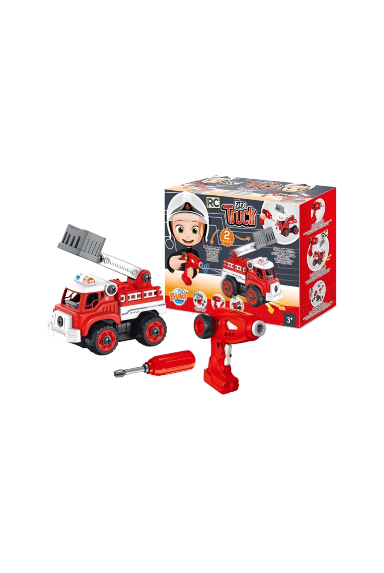 Camion de pompier télécommandé à construire Buki 1