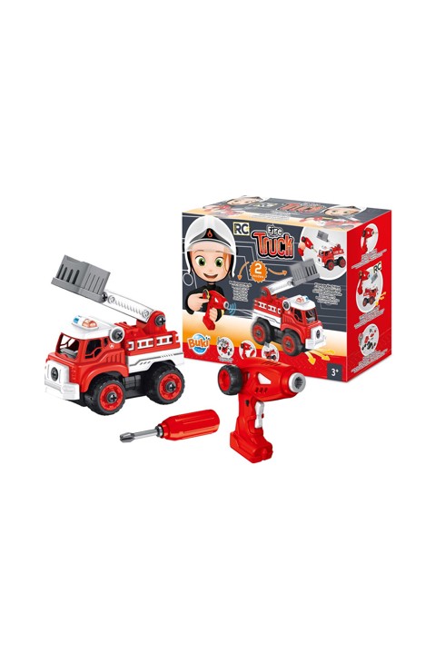 Camion de pompier télécommandé à construire Buki 1