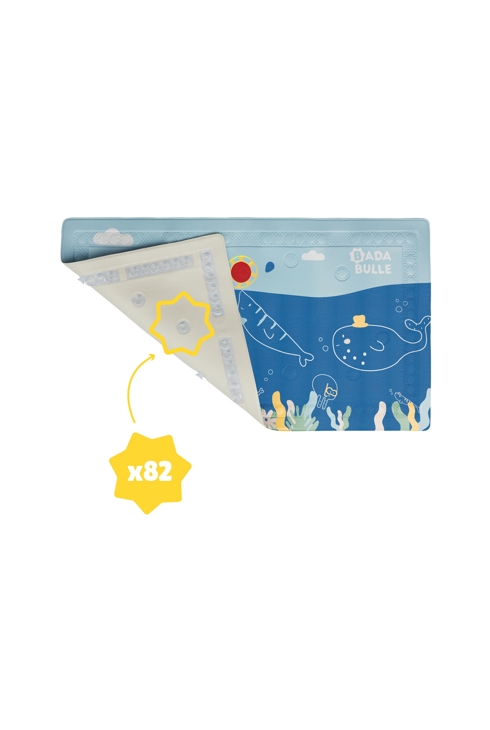 Tapis de bain avec témoin de température animaux marin Badabulle