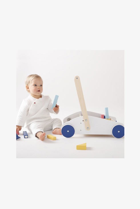 Chariot de marche et blocs de construction Oxybul