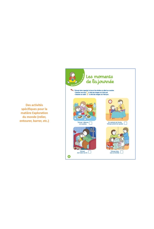 Livre T'choupi Mon cahier ardoise PS - Nathan Jeunesse