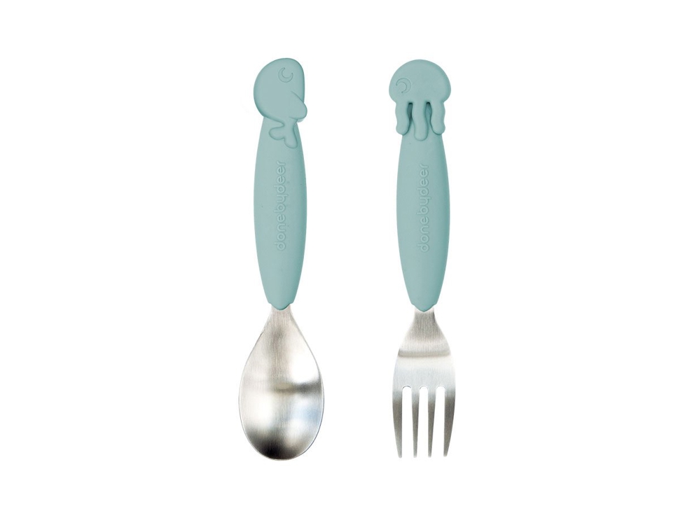Set de couverts Sea Friends bleu Done By Deer 1
