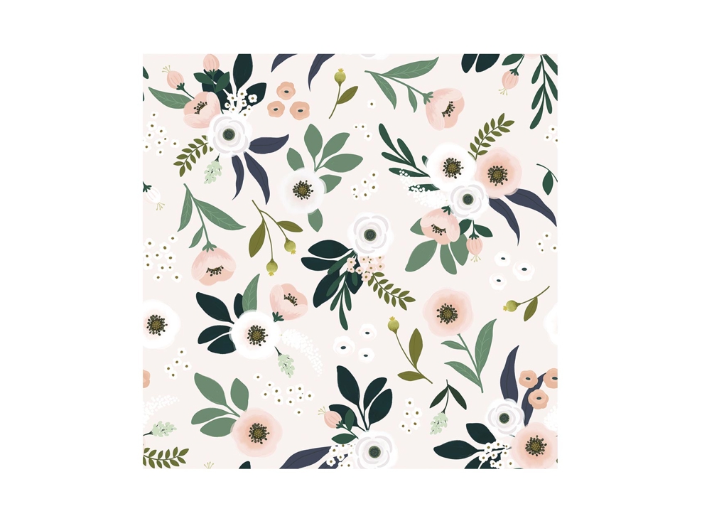 Papier peint Fleurs rose 1