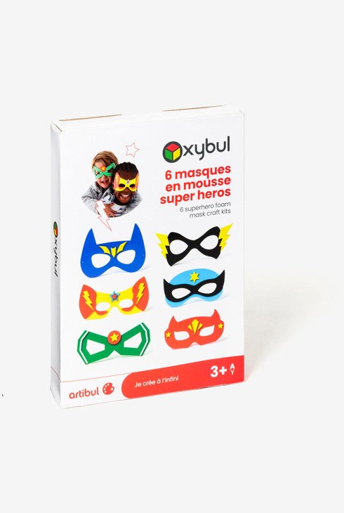 6 masques super héros à créer Oxybul 1