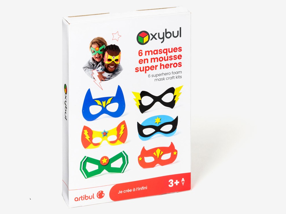 6 masques super héros à créer Oxybul 1