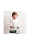 Coffret repas avec bavoir en silicone vert Nattou 2