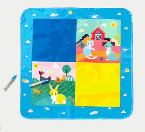 Tapis de coloriage aqua magique Oxybul 1