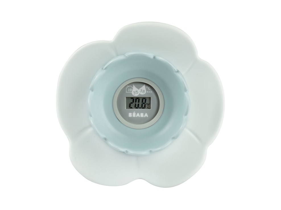 Thermomètre de bain numérique Lotus bleu vert Beaba 1