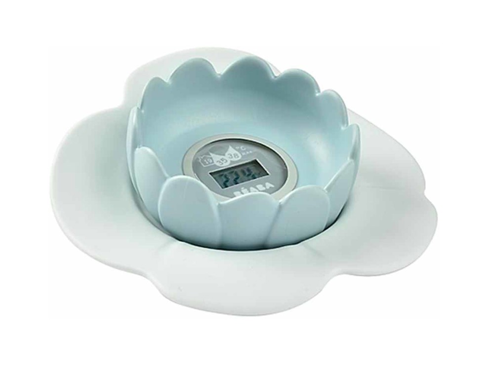 Thermomètre de bain numérique Lotus bleu vert Beaba 2