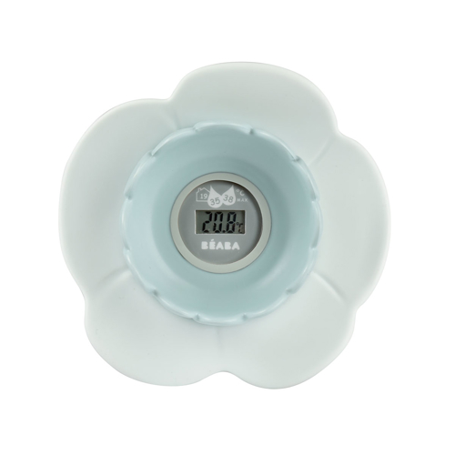 Thermomètre de bain numérique Lotus bleu vert Beaba 1