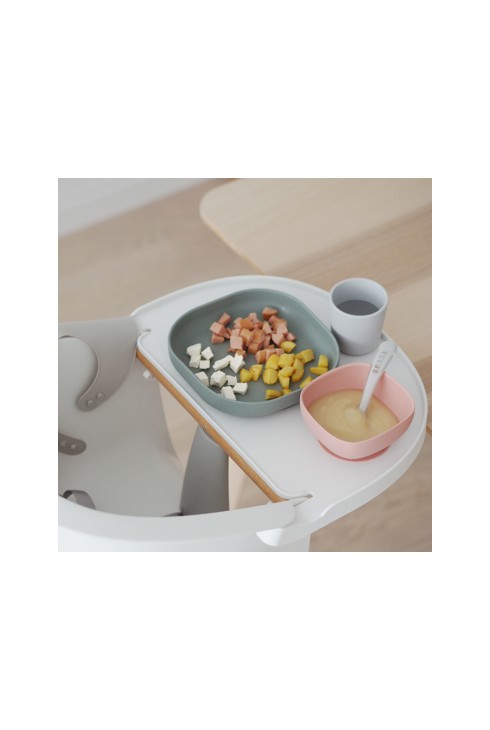 Coffret repas silicone 4 pièces Eucalyptus Beaba