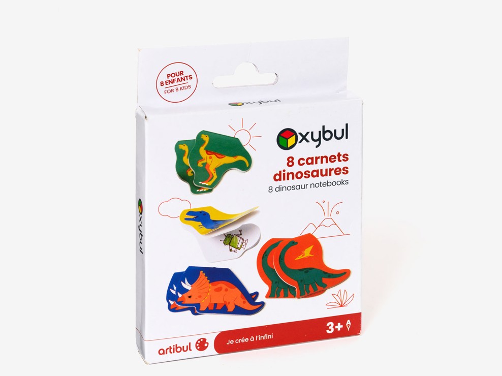 8 carnets dinosaure Oxybul 1