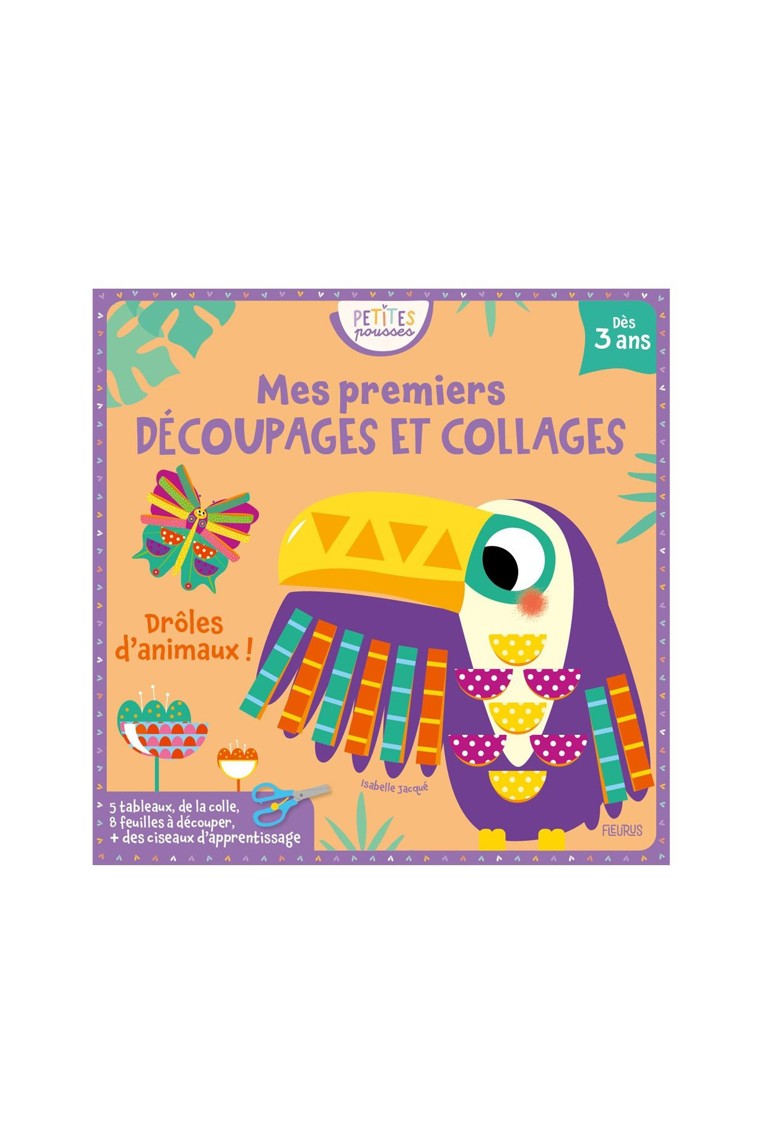 Livre Petites pousses, Mes premiers découpages et collages - Fleurus 1