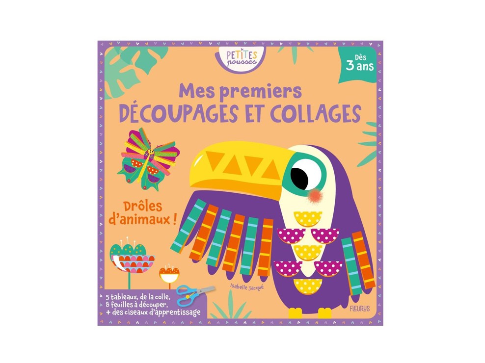 Livre Petites pousses, Mes premiers découpages et collages - Fleurus 1