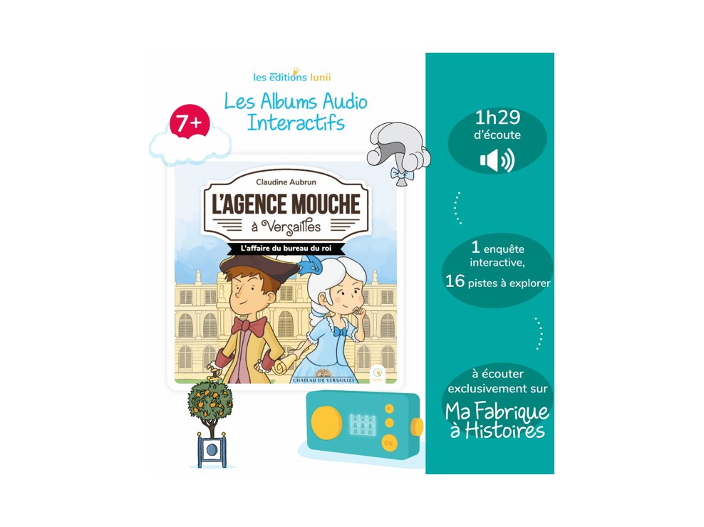Album Audio l'Agence Mouche à Versailles Lunii 1