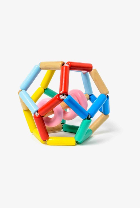 Weiche Spielrassel aus FSC-Holz Oxybul 1