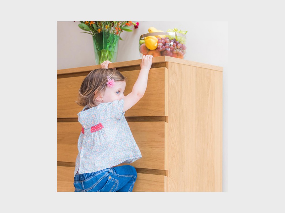 Kit anti-bascule pour meuble blanc OSKO Oskö 2