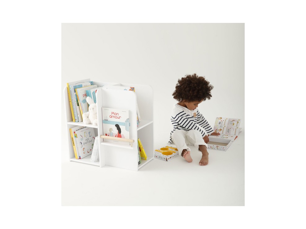 Petite bibliothèque multifaces blanc Oxybul 2