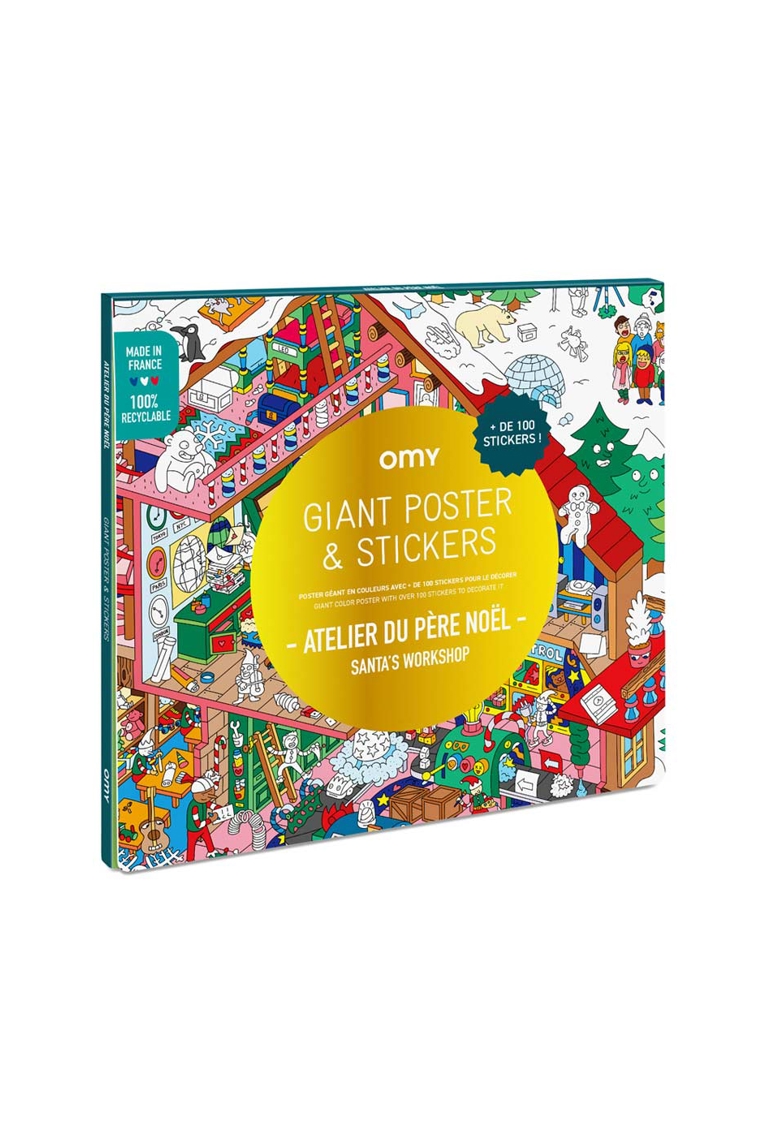 Poster stickers, atelier du Père Noël - OMY 1