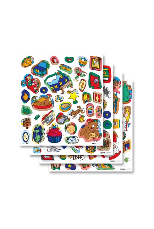Poster stickers, atelier du Père Noël - OMY