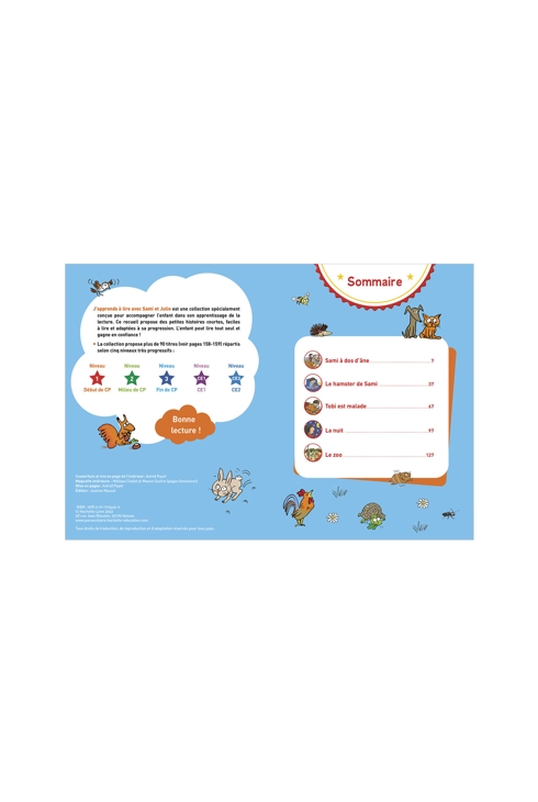 Livre Sami et Julie Début de CP 5 Animaux - Hachette Education 2