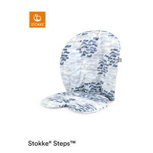 Coussin vagues bleues pour chaise Steps Stokke 1