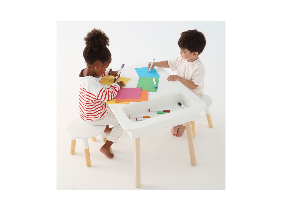 Table de jeux 4 en 1 bois Oxybul 2