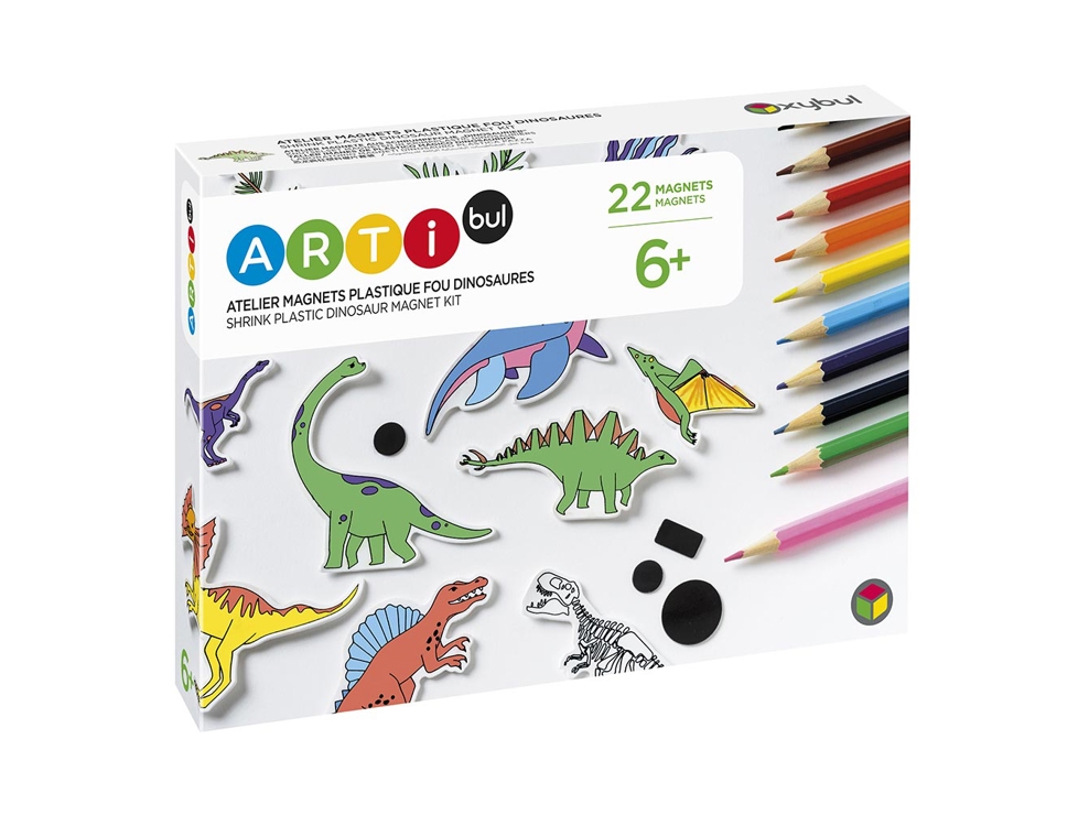 Atelier magnets plastique fou dinosaures Oxybul 1