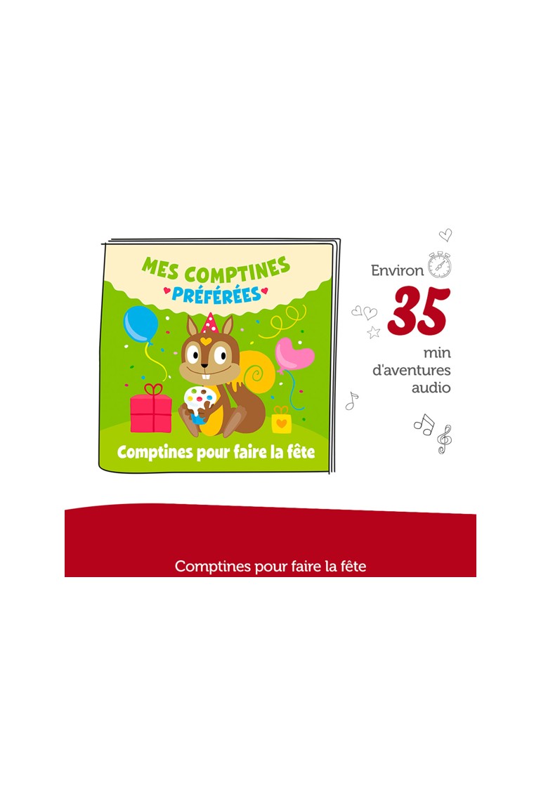 Tonies – Figurine Mes Comptines Préférées Pour Faire La Fête – 21 Chansons – Dès 3 Ans – Toniebox Vendue Séparément