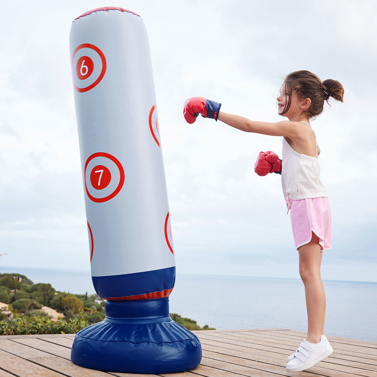 Jouet Boxe Enfant Punching Ball Enfant JanTeelGO 150cm Avec