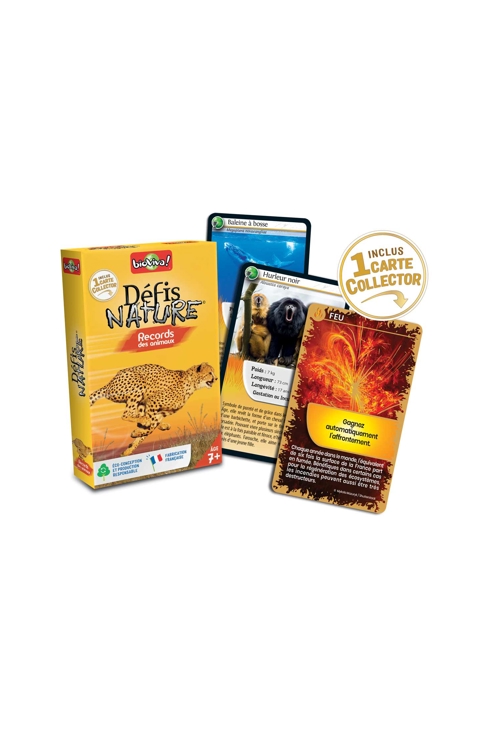 Jeu de cartes Défis nature Records des animaux Bioviva