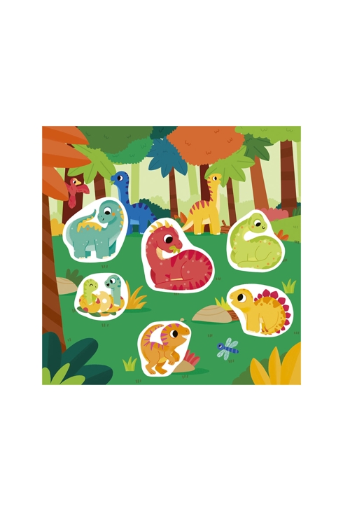 Pochette Stickers épais Dinosaures - Gründ