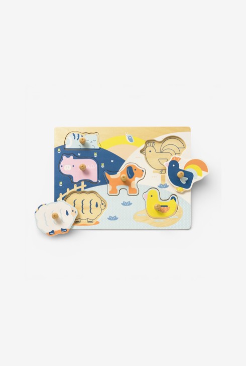 Puzzle encastrement ferme Oxybul 1