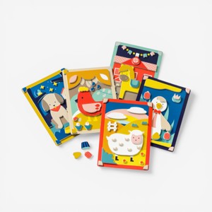 Atelier mosaïques en mousse animaux de la ferme Oxybul