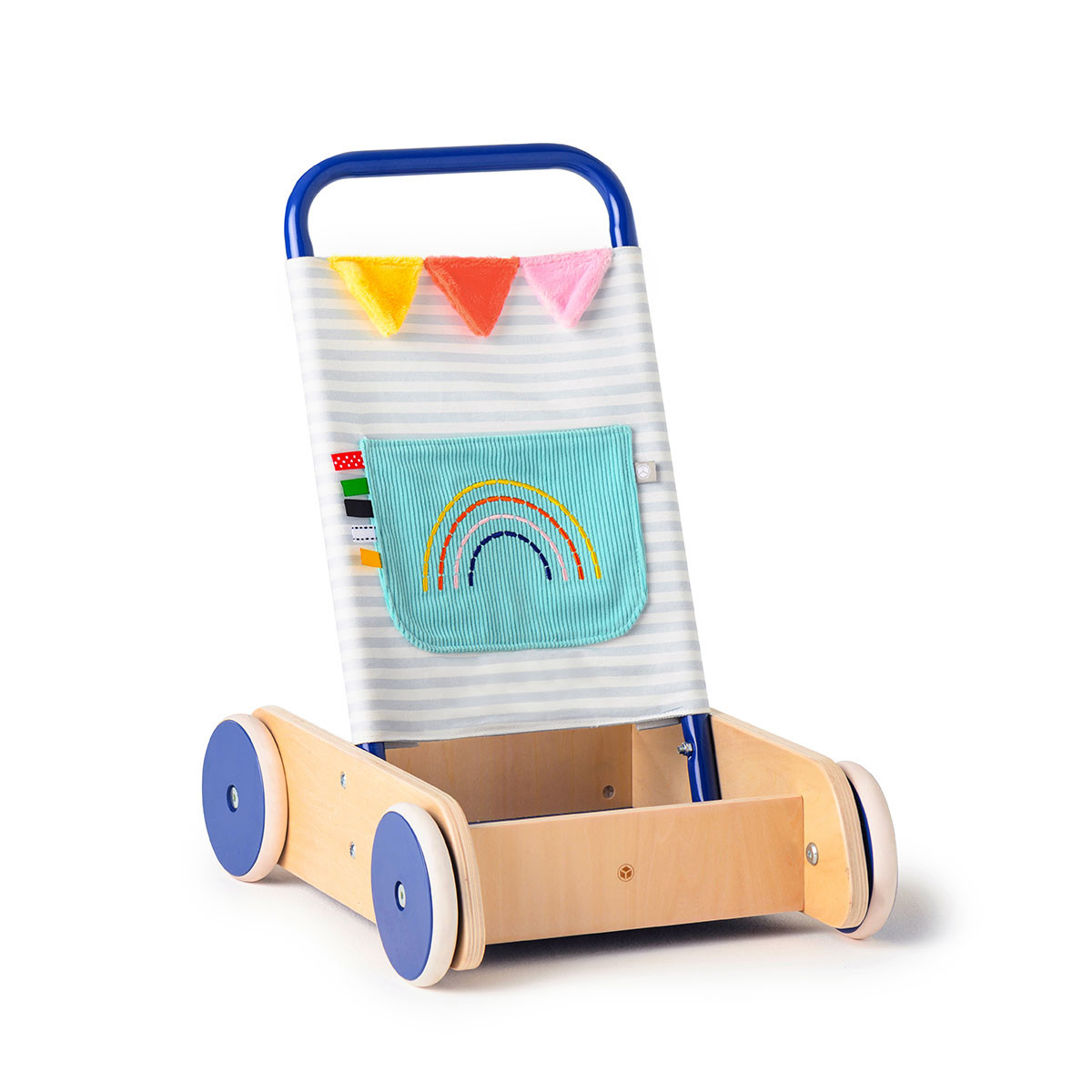 Chariot pousseur bois métal et tissu Oxybul Oxybul éveil et jeux