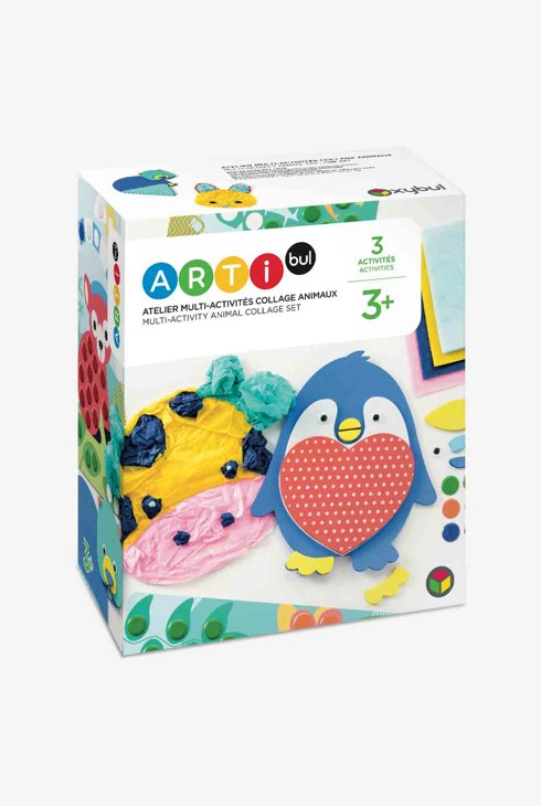 Atelier multi-activités collage animaux Oxybul 1