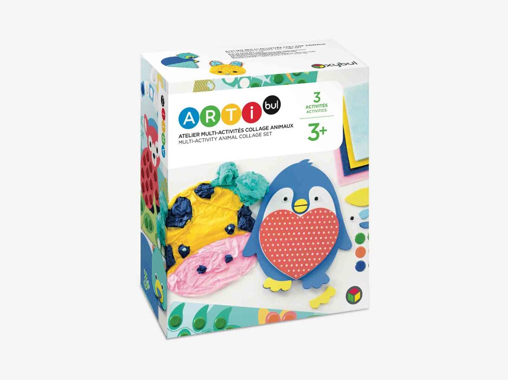 Atelier multi-activités collage animaux Oxybul 1
