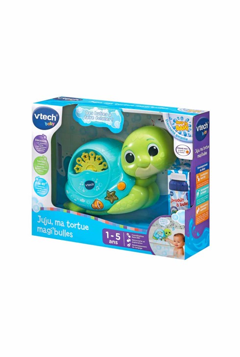 Jeu de bain Juju la Tortue à bulles Vtech Oxybul éveil et jeux