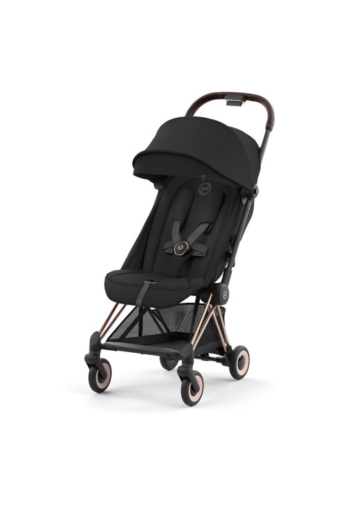 Compacte kinderwagen Coya Sepia zwart frame Rosegold Cybex 1