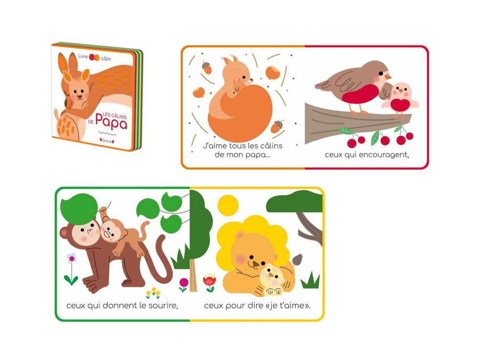 Livre Les câlins de Papa - Gründ 2